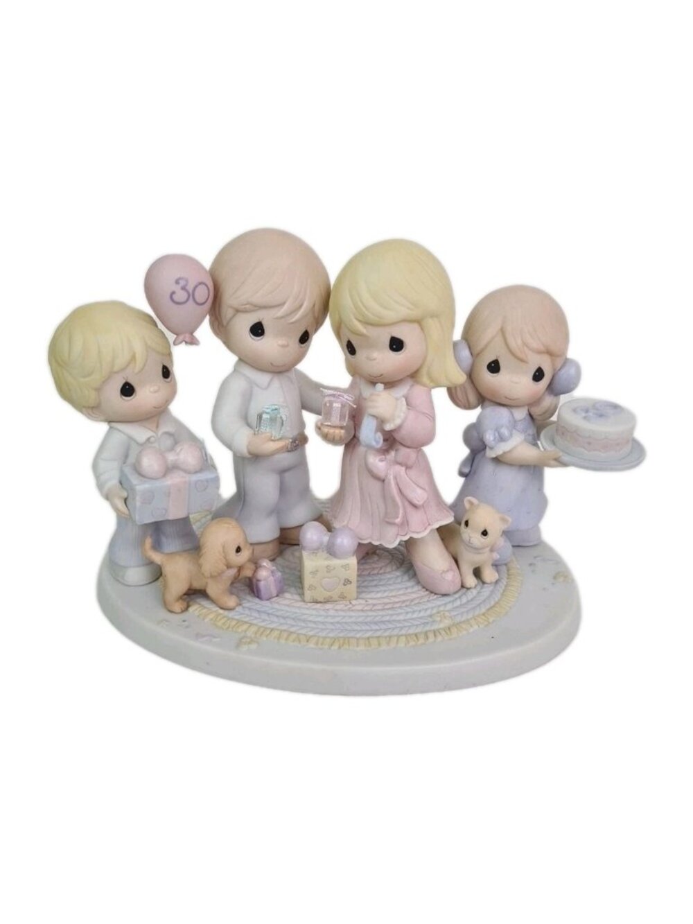 PRECIOUS MOMENTS 30 YEARS OF LOVING A0135 CARING & SHARING RARE Signed Figure